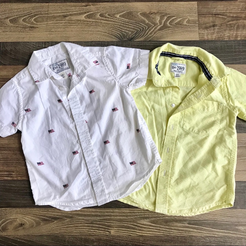 Boys children’s place button down shirts